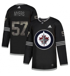 Men's Adidas Winnipeg Jets #57 Tyler Myers Black Authentic Classic Stitched NHL Jerse