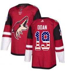 Youth Adidas Arizona Coyotes #19 Shane Doan Authentic Red USA Flag Fashion NHL Jersey