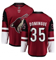 Youth Arizona Coyotes #35 Louis Domingue Fanatics Branded Burgundy Red Home Breakaway NHL Jersey