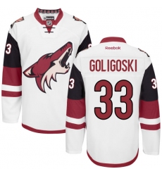 Men's Reebok Arizona Coyotes #33 Alex Goligoski Authentic White Away NHL Jersey