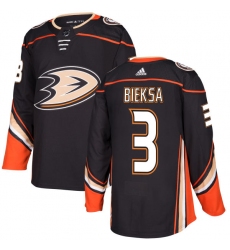 Men's Adidas Anaheim Ducks #3 Kevin Bieksa Premier Black Home NHL Jersey