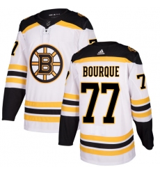 Men's Adidas Boston Bruins #77 Ray Bourque Authentic White Away NHL Jersey