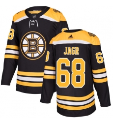 Youth Adidas Boston Bruins #68 Jaromir Jagr Authentic Black Home NHL Jersey
