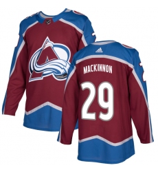 Men's Adidas Colorado Avalanche #29 Nathan MacKinnon Premier Burgundy Red Home NHL Jersey