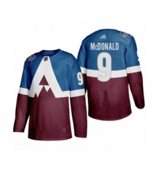 Youth Colorado Avalanche #29 Nathan MacKinnon Authentic Burgundy Blue 2020 Stadium Series Hockey Jersey