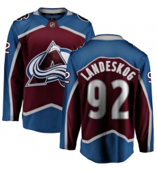 Youth Colorado Avalanche #92 Gabriel Landeskog Fanatics Branded Maroon Home Breakaway NHL Jersey