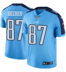 Youth Nike Tennessee Titans #87 Eric Decker Light Blue Team Color Vapor Untouchable Limited Player NFL Jersey