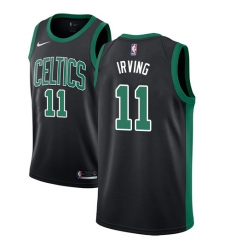 Youth Adidas Boston Celtics #11 Kyrie Irving Authentic Black NBA Jersey - Statement Edition