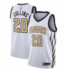 Youth Nike Atlanta Hawks #20 John Collins Swingman White NBA Jersey - City Edition
