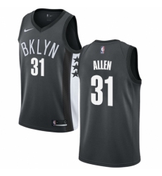 Youth Nike Brooklyn Nets #31 Jarrett Allen Swingman Gray NBA Jersey Statement Edition