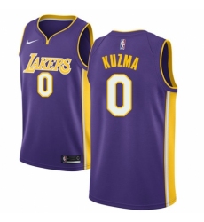 Women's Nike Los Angeles Lakers #0 Kyle Kuzma Authentic Purple NBA Jersey - Icon Edition