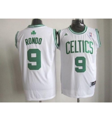 Celtics #9 Rajon Rondo Stitched White NBA Jersey