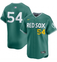 Men's Boston Red Sox #54 Lucas Giolito Green 2025 City Connect Limited Stitched jersey