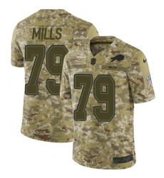 Youth Nike Buffalo Bills #79 Jordan Mills Limited Camo 2018 Salute to Service NFL Jersey