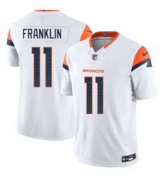 Men's Denver Broncos #11 Troy Franklin White 2025 F.U.S.E. Vapor Limited Football Stitched Jersey