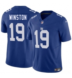 Men's New York Giants #19 Jameis Winston Blue 2025 F.U.S.E. Vapor Untouchable Limited Football Stitched Jersey