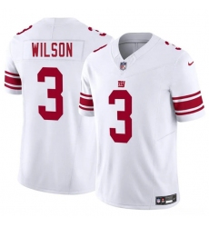 Men's New York Giants #3 Russell Wilson White 2025 F.U.S.E. Vapor Untouchable Limited Football Stitched Jersey