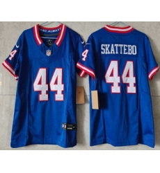 Youth New York Giants #44 Cam Skattebo Limited FUSE Blue Classic Vapor Jersey