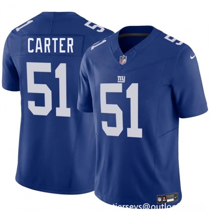 Youth New York Giants #51 Abdul Carter Blue 2025 Draft F.U.S.E. Vapor Untouchable Limited Stitched Jersey