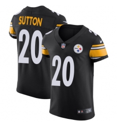 Men's Nike Pittsburgh Steelers #20 Cameron Sutton Black Team Color Vapor Untouchable Elite Player NFL Jersey