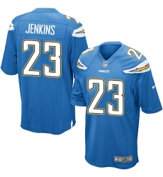 Men's Nike Los Angeles Chargers #23 Rayshawn Jenkins Game Electric Blue Alternate NFL Jers