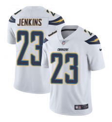 Men's Nike Los Angeles Chargers #23 Rayshawn Jenkins White Vapor Untouchable Limited Player NFL Jersey