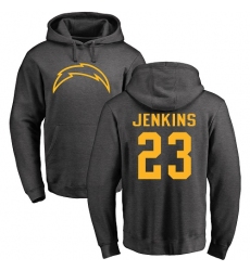 NFL Nike Los Angeles Chargers #23 Rayshawn Jenkins Ash One Color Pullover Hoodieie