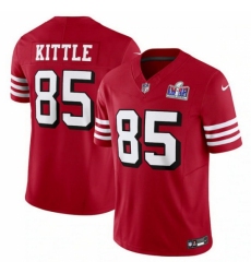 Youth San Francisco 49ers #85 George Kittle New Red 2023 F U S E Vapor Untouchable Limited Stitched Football 2024 Super Bowl LVIII Jersey