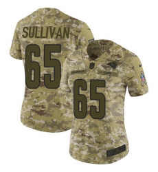 Women's Nike Los Angeles Rams #65 John Sullivan Limited Camo 2018 Salute to Service NFL Jersey