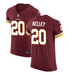Men's Nike Washington Redskins #20 Rob Kelley Elite Burgundy Red Team Color NFL Jersey