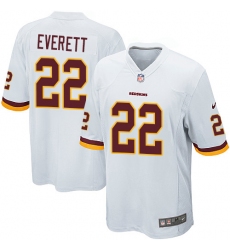 Men's Nike Washington Redskins #22 Deshazor Everett Game White NFL Jersey