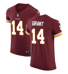 Men's Nike Washington Redskins #14 Ryan Grant Elite Burgundy Red Team Color NFL Jersey