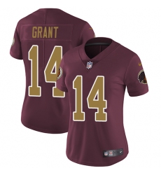 Women's Nike Washington Redskins #14 Ryan Grant Burgundy Red/Gold Number Alternate 80TH Anniversary Vapor Untouchable Limited Player NFL Jersey