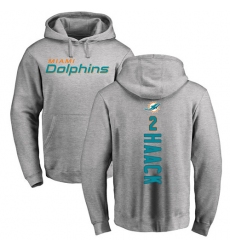 NFL Nike Miami Dolphins #2 Matt Haack Ash Backer Pullover Hoodie