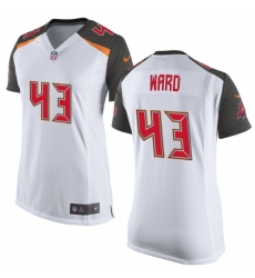 Women's Nike Tampa Bay Buccaneers #43 T.J. Ward Game White NFL Jersey
