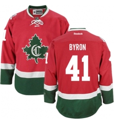 Youth Reebok Montreal Canadiens #41 Paul Byron Authentic Red New CD NHL Jersey