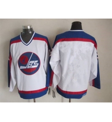Men's Winnipeg Jets Blank 1979-80 White CCM Vintage Throwback Jersey
