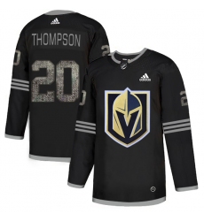 Men's Adidas Vegas Golden Knights #20 Paul Thompson Black Authentic Classic Stitched NHL Jersey