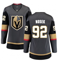 Women's Vegas Golden Knights #92 Tomas Nosek Authentic Black Home Fanatics Branded Breakaway NHL Jersey