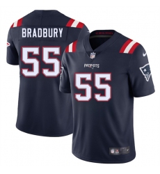 Men's New England Patriots #55 Garrett Bradbury Navy 2025 Vapor Limited Football Stitched Jersey
