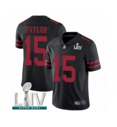 Men's San Francisco 49ers #15 Trent Taylor Black Alternate Vapor Untouchable Limited Player Super Bowl LIV Bound Football Jersey