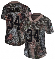 Women's Nike Baltimore Ravens #34 Alex Collins Limited Camo Salute to Service NFL Jersey