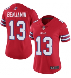 Women's Nike Buffalo Bills #13 Kelvin Benjamin Limited Red Rush Vapor Untouchable NFL Jersey