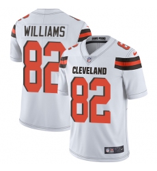 Men's Nike Cleveland Browns #82 Kasen Williams White Vapor Untouchable Limited Player NFL Jersey