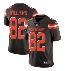 Youth Nike Cleveland Browns #82 Kasen Williams Brown Team Color Vapor Untouchable Limited Player NFL Jersey