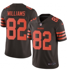 Youth Nike Cleveland Browns #82 Kasen Williams Limited Brown Rush Vapor Untouchable NFL Jersey