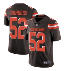 Youth Nike Cleveland Browns #52 James Burgess Brown Team Color Vapor Untouchable Limited Player NFL Jersey