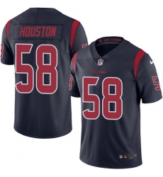 Youth Nike Houston Texans #58 Lamarr Houston Limited Navy Blue Rush Vapor Untouchable NFL Jersey