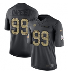 Youth Nike Jacksonville Jaguars #99 Marcell Dareus Limited Black 2016 Salute to Service NFL Jersey
