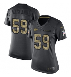 Women's Nike Kansas City Chiefs #59 Reggie Ragland Limited Black 2016 Salute to Service NFL Jersey